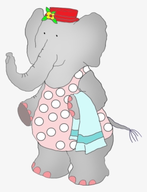 Banner Black And White Stock In Swim Suit Pinterest - Elephant In Bathing Suit
