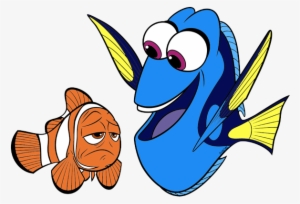 Jpg Dory Clip Art Disney Galore Marlin - Dory And Marlin Drawing
