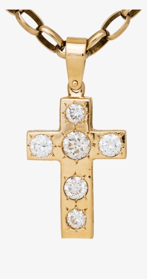 Diamond Gold Cross - Locket