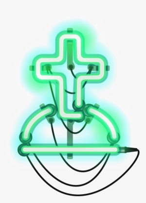 Lamp Cross Watercolor Hand Painted Transparent - Graphic Design