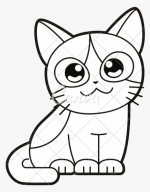 Good X Cute Cat Cartoon With Cute Cat Sticker Png - Cute Cat Cartoon Drawings