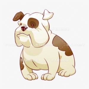 British Bulldog Tattoo Design - Bulldog Cartoon Cute