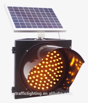 300mm Led Solar Flashing Yellow Traffic Lights/waterproof - Traffic Light