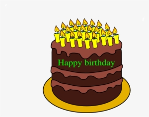 21th Birthday Cake Clip Art - Chocolate Birthday Cakes