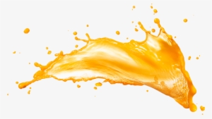 Orange Juice Splash Png Download - Mango Juice Splash Png