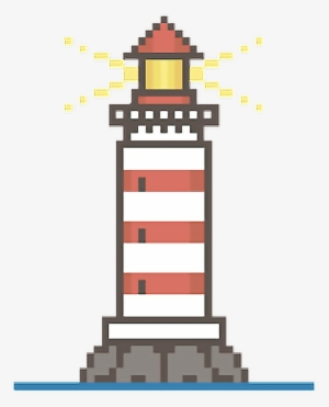 Pixelart Pixels Bit Light - Lighthouse Pixel Art