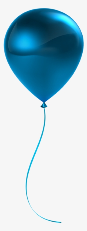 Single Blue Balloon Transparent Clip Art Blue Balloons, - Blue Balloon Transparent Background
