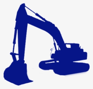 Excavators Forestry - Blue Excavator Clipart