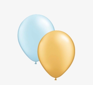 Mini Blue & Gold Balloons - Blue And Gold Balloons Png