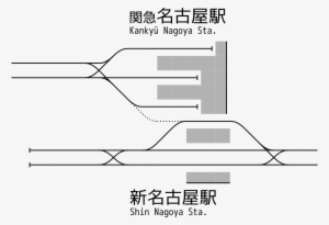 Rail Tracks Map Meitetsu Shin-nagoya Station 1940s - Nagoya