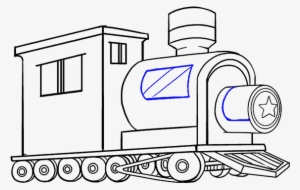How To Draw A Train In Few - Drawing