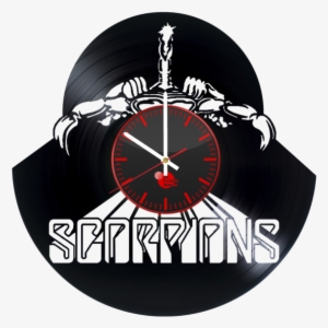 scorpions handmade vinyl record wall clock cool design - scorpions