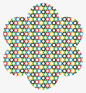 Hexagon Flower Gift Card Template, With Olympic Rings - Cafepress Colorful Retro Circles 3'x5' Area Rug