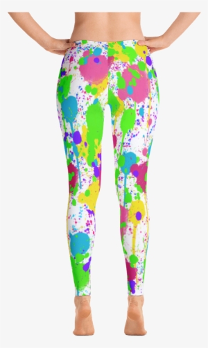 White Splatter Leggings