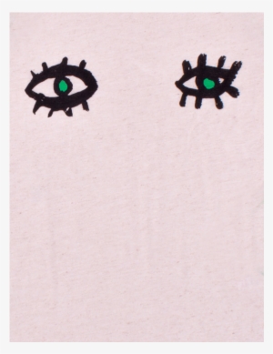 Noé & Zoë Raglan Tee Green Eyes - Illustration