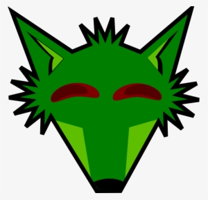 How To Set Use Green Fox Head With Eyes Clipart