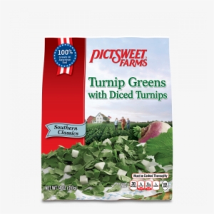 Chopped Turnip Greens With Diced Turnips - Pictsweet Butter Peas, 14 Oz