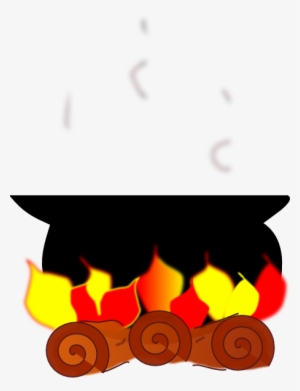 Small - Cooking Pot On Fire Clipart