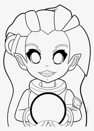 Jpg Library Library Zoe Hi Outline By Luckygirl On - Cartoon