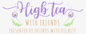 High Tea With Friends Logo - Calligraphy
