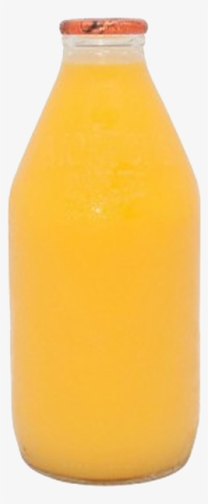 Orange Juice - Orange Juice In Glass Bottle