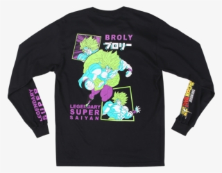 Dragon Ball Super Broly Black Longsleeve Tee - Sweatshirt