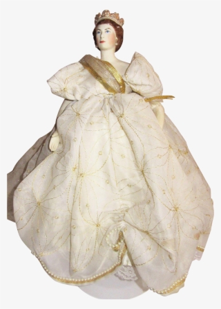 1953 Queen Elizabeth Coronation Doll By Lathrop, Signed - Costume