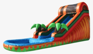 Tropical Water Slide - Inflatable