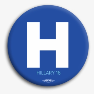 Big H Hillary 2016 Button - Facebook Round Icon Png