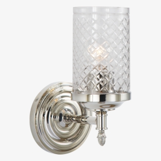 Lita Single Sconce In Polished Nickel With Cryst - Ceiling Fixture