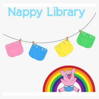 Newborn Nappy Hire - Dripping Rainbow Clipart