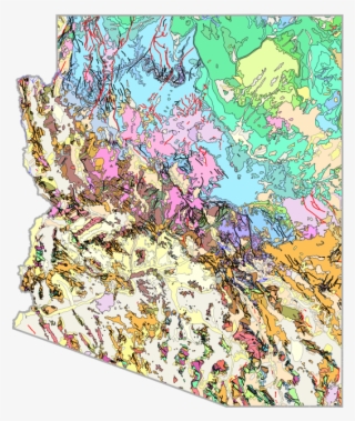 On These Maps Each Color Represents A Different Type - Arizona Geologic Survey Map