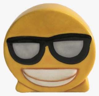 Alcancía Emoji Con Gafas - Figurine