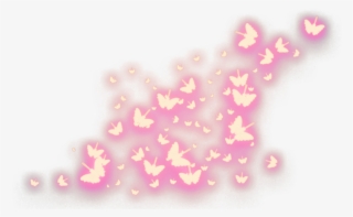 Butterflies Mariposas Resplandor Shine Gleam Brillo - Pembe Desen Png