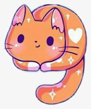 Download Sticker Kawaii Cute Pink Soft Cat Jpg - Cute Cat Stickers Png ...
