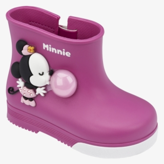 Bota Infantil Grendene Mickey E Minnie Bubble 21419-01388 - Bota Infantil Minnie