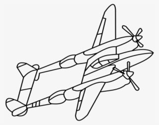 Free Png Download Dibujo De Avion Ww2 Png Images Background - Drawing Aircraft
