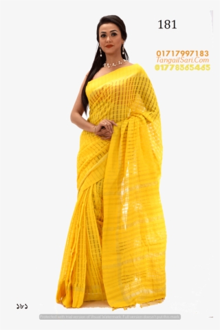 Com On Gaye Holuder Yellow Saree Design - Sari