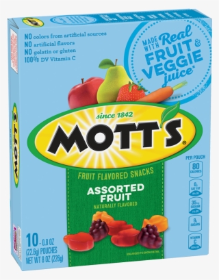 Mott's® Assorted Fruit Flavored Snacks - Mott's Assorted Fruit Snacks Nutrition Facts