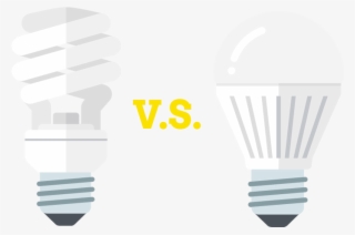 Cfl And Led Side By Side - Incandescent Light Bulb