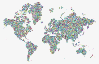 Big Image - Colorful World Map No Background