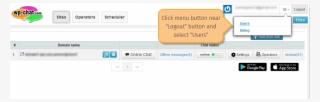 3) Click On 'delete' In Front Of The User You Want - Dashboard Logout Buttons