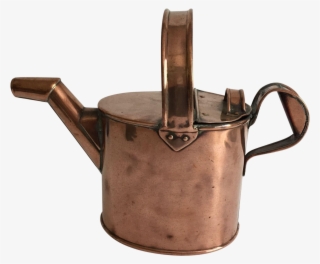 Vintage English Copper 'hot Water' Can - Teapot