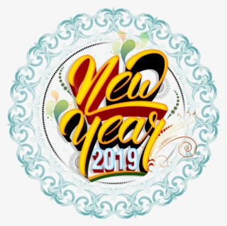 Happy New Year 2019 Hd Png Logo Free - Illustration