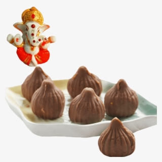 Ghasitaram Chocolate Mawa Modak With Free Ganesha Idol - Modak Images With Ganpati