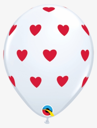 Big Hearts White 11" Balloons - Qualatex