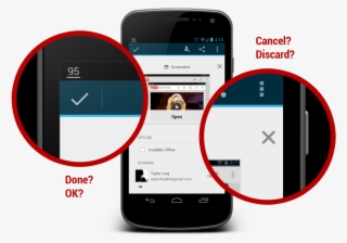 Consistent With Icon For User Interaction - Android Cancel Button
