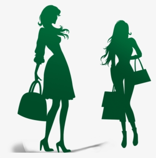Fashion Model Silhouette Clip Art At Getdrawings - Shopping Woman Silhouette Free