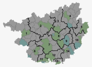 Districts Of Guangxi Province