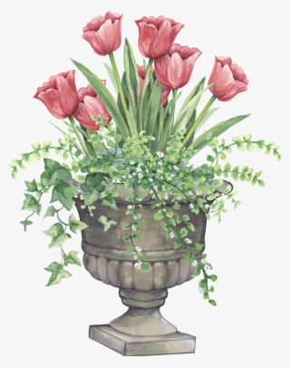 Tulip Planter Tulip Clipart, Flower Clipart, Flower - Tea Cup